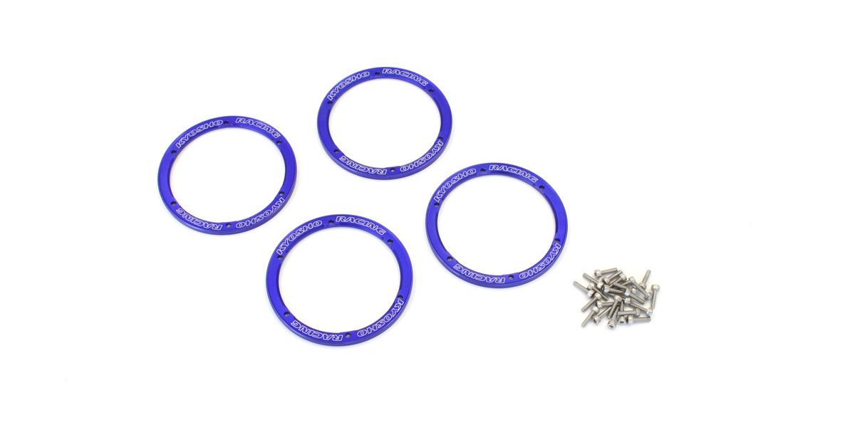 EZW003BL Aluminum Wheel Cover(Blue/4pcs/Sand Mast EZW003BL  - KYOSHO RC